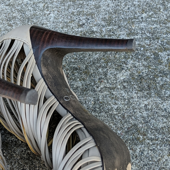 EUC Aldo Caged Heels, Beige, 38/8 - Picture 9 of 10